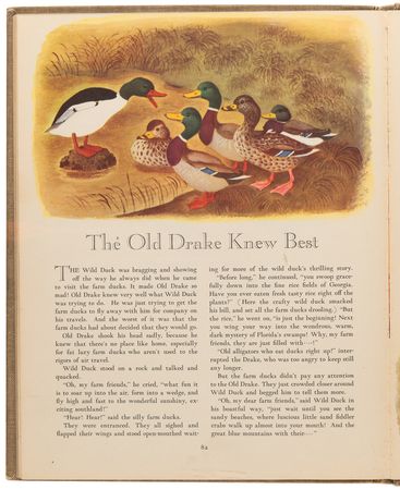 Lot #4081 Gustaf Tenggren watercolor painting of a duck family from Farm Stories - Image 5