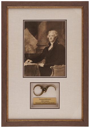 Lot #4019 Thomas Jefferson Brass Drafting Tool (ca. 1800) from His Personal Collection - Image 1
