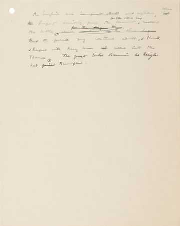 Lot #4036 Winston Churchill Handwritten Working Draft for A History of the English-Speaking Peoples, Documenting the 