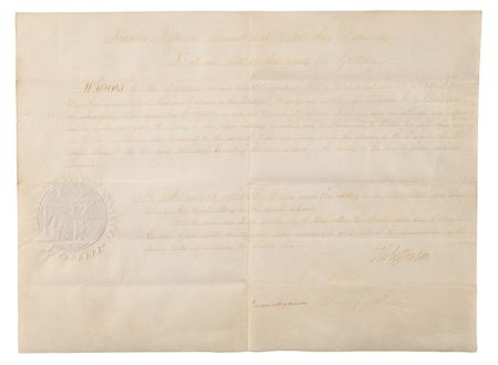 Lot #4018 Thomas Jefferson and James Madison Document Signed as President and Secretary of State, Appointing William C. C. Claiborne, Future Overseer of the Louisiana Purchase Transfer, as Governor of the Mississippi Territory - Image 3