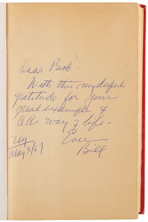Lot #4097 Bill Wilson Signed Book - Alcoholics Anonymous (First Edition, First Printing), in a Complete Run of First Editions (Sixteen Printings) - Image 4