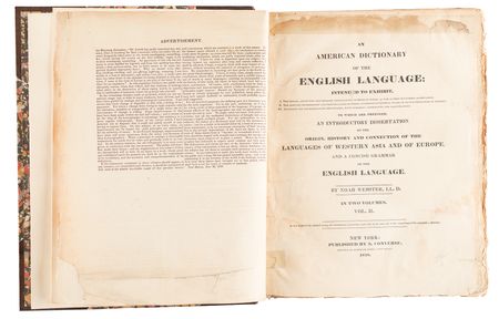 Lot #4064 Noah Webster: An American Dictionary of the English Language (First Edition, 1828) - Image 12