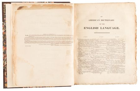 Lot #4064 Noah Webster: An American Dictionary of the English Language (First Edition, 1828) - Image 13