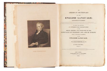 Lot #4064 Noah Webster: An American Dictionary of the English Language (First Edition, 1828) - Image 4