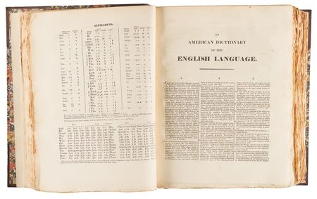Lot #4064 Noah Webster: An American Dictionary of the English Language (First Edition, 1828) - Image 6