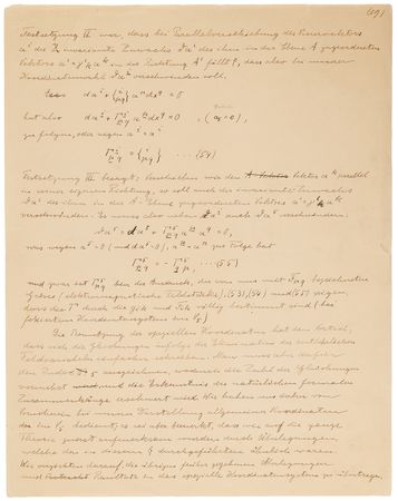 Lot #4053 Albert Einstein Handwritten Scientific Manuscript on the Unified Field Theory - Image 2