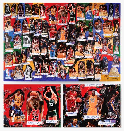 Lot #4102 NBA Legends (60) Multi-Signed Fine Art Photo Collage - ?Legends of Basketball ? We Made This Game? (Ltd. Ed. #LE 4/50) - 60? x 40? - Image 1