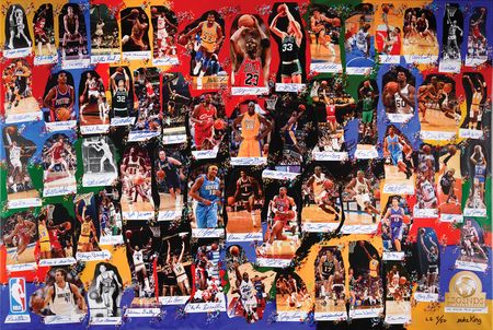 Lot #4102 NBA Legends (60) Multi-Signed Fine Art Photo Collage - ?Legends of Basketball ? We Made This Game? (Ltd. Ed. #LE 4/50) - 60? x 40? - Image 2