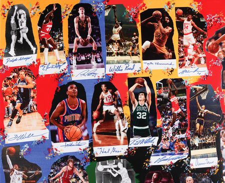 Lot #4102 NBA Legends (60) Multi-Signed Fine Art Photo Collage - ?Legends of Basketball ? We Made This Game? (Ltd. Ed. #LE 4/50) - 60? x 40? - Image 4