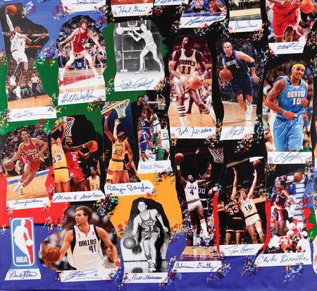 Lot #4102 NBA Legends (60) Multi-Signed Fine Art Photo Collage - ?Legends of Basketball ? We Made This Game? (Ltd. Ed. #LE 4/50) - 60? x 40? - Image 6