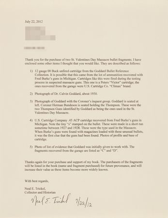 Lot #4095 Saint Valentine?s Day Massacre (2) Original Crime-Scene Bullet Fragments from the Forensic Laboratory of Calvin H. Goddard - Image 21