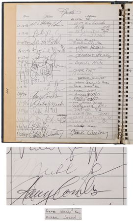 Lot #4101 Phoenix Airport Guest Log Signed by (60+) Notables, including Donald Trump, Michael Jordan, and Jerry Garcia - Image 5