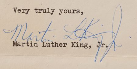Lot #4017 Martin Luther King, Jr. Typed Letter Signed, Six Months Before His 'I Have a Dream' Speech: 