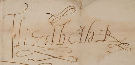 Lot #4002 Queen Elizabeth I Letter Signed to the Archbishop of York, Excusing Him from Attending Parliament - Image 3