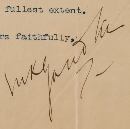 Lot #4016 Mohandas Gandhi Typed Letter Signed in the Year of 'Satyagraha' (Johannesburg, South Africa, 1906) - Image 2