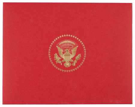 Lot #4028 Donald Trump (4) Signed Items from the 2025  Presidential Inauguration - Portrait, Program, and Invitations - Image 5