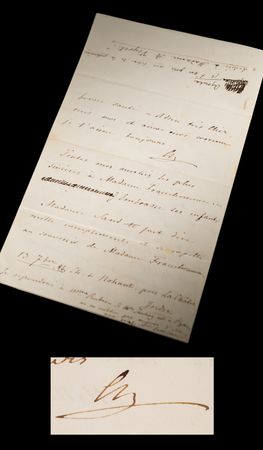 Lot #4009 Frederic Chopin Autograph Letter Signed