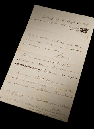 Lot #4009 Frederic Chopin Autograph Letter Signed on the Publication of Op. 61, 'Polonaise-Fantaisie' - Image 1