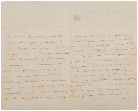 Lot #4009 Frederic Chopin Autograph Letter Signed on the Publication of Op. 61, 'Polonaise-Fantaisie' - Image 3