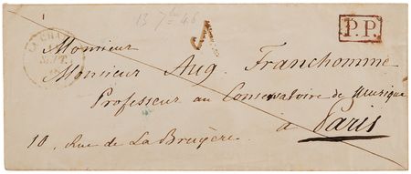 Lot #4009 Frederic Chopin Autograph Letter Signed on the Publication of Op. 61, 'Polonaise-Fantaisie' - Image 6