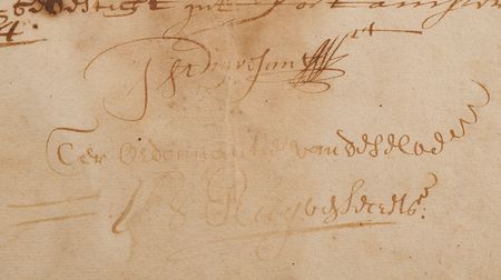Lot #4003 Peter Stuyvesant Document Signed, Granting Land on Long Island in 1664, Four Months Before Surrendering New Amsterdam to the English - Image 3