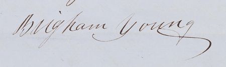 Lot #4045 Brigham Young Letter Signed on President Buchanan, the Possible Statehood of Utah, and a New Edition of the Book of Mormon: 