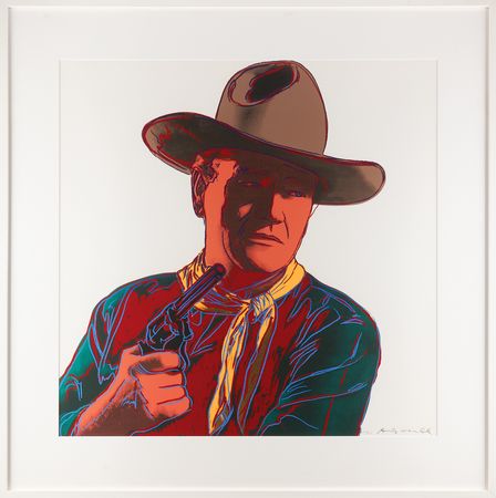 Lot #4073 Andy Warhol Oversized Signed Screenprint - 'John Wayne' (Ltd. Ed. #216/250) (FS II.377) - Image 1