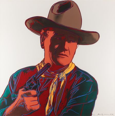 Lot #4073 Andy Warhol Oversized Signed Screenprint - 'John Wayne' (Ltd. Ed. #216/250) (FS II.377) - Image 2