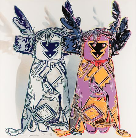 Lot #4074 Andy Warhol Oversized Signed Screenprint - 'Kachina Dolls' (Ltd. Ed. #AP41/50) (FS II.381) - Image 2