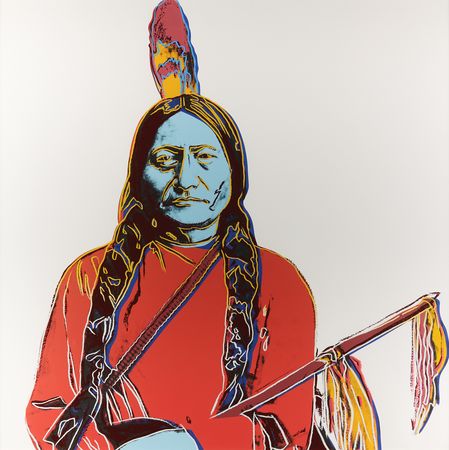 Lot #4072 Andy Warhol Oversized Screenprint - 'Sitting Bull' (FS IIIA.70) - Image 2