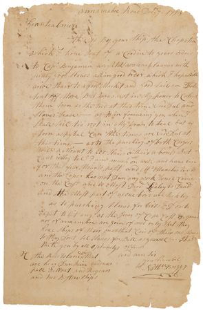 Lot #4041 Slave Trade: Archive of (22) Documents Chronicling the Transatlantic Trade of Aaron Lopez and Jacob Rodrigues Rivera - Image 8