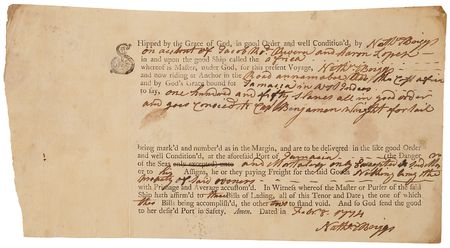 Lot #4041 Slave Trade: Archive of (22) Documents Chronicling the Transatlantic Trade of Aaron Lopez and Jacob Rodrigues Rivera - Image 9