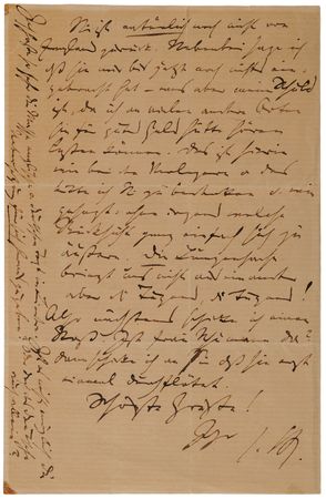 Lot #4010 Johannes Brahms Autograph Letter Signed on the Publication of His Music, Referring to Symphony No. 1 and Clara Schumann - Image 4