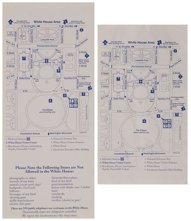 Lot #4026 9/11: White House Guided Tour Ticket and Ticket Stub - Both Dated to September 11, 2001 - Image 2