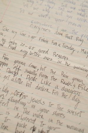 Lot #4090 Grateful Dead: Jerry Garcia and Robert Hunter Original Handwritten Song Lyrics for ?Doin? That Rag,? an Experimental Classic from the Band?s 1969 Album, Aoxomoxoa - Image 4