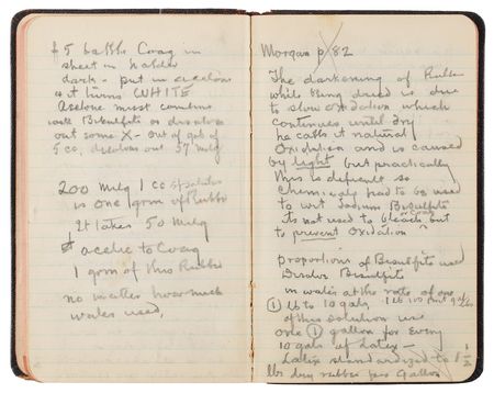 Lot #4048 Thomas Edison's Handwritten Experimental Notebook - 130 Pages on the Development of Domestic Rubber - Image 11