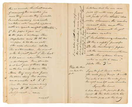 Lot #4046 Robert Fulton Autograph Manuscript Signed on Submarine Construction and Warfare: 