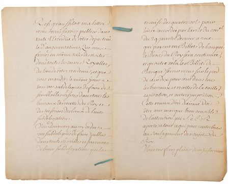 Lot #4005 John Law Letter Signed, Ordering Currency Manipulation Amidst France's First Paper-Money Experiment - Image 6