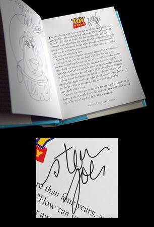 Lot #4060 Steve Jobs and John Lasseter Signed Book - Toy Story: The Art and Making of the Animated Film - Image 1