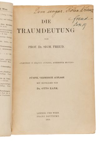 Lot #4014 Sigmund Freud Signed Book - Die Traumdeutung [The Interpretation of Dreams] - A Foundational Text of Psychoanalysis - Image 4