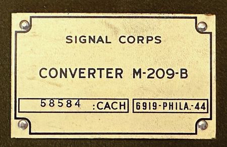Lot #4059 WWII American M-209-B Cipher Machine - Image 10