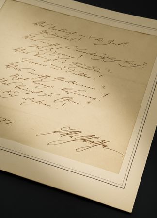 Lot #4065 Johann Wolfgang von Goethe Autograph Poem Signed - 'Fünf andere' from West–östlicher Divan - Image 1