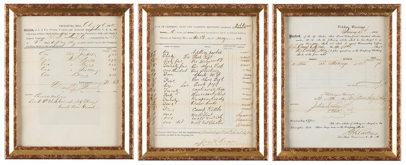 Lot 396 Vicksburg: 5th United States Colored Heavy Artillery Regiment (3) Documents