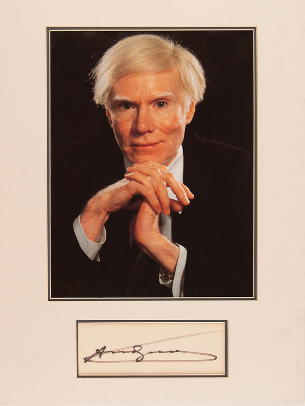 Lot 471 Andy Warhol Signature