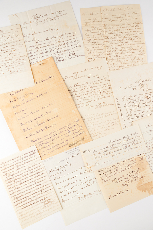 Lot 135 South Carolina Ordinance of Secession Signers: Group of (10) Letters and Documents