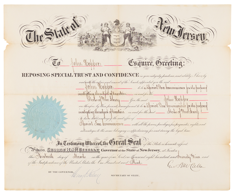 Lot 377 George B. McClellan Document Signed