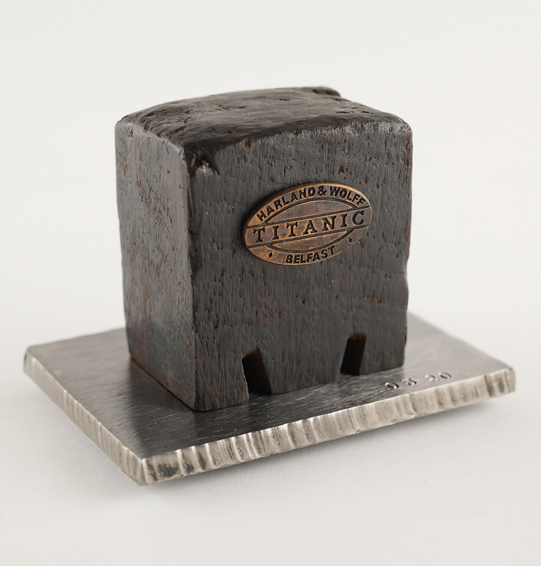 Lot 299 Titanic: Harland & Wolff Engine Works Room Floor Block Relic