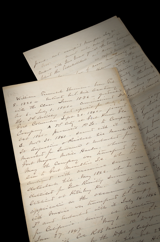 Lot 326 William T. Sherman Civil War-Era Autobiographical Autograph Manuscript Signed, Documenting His 'March to the Sea' and the War's End: 