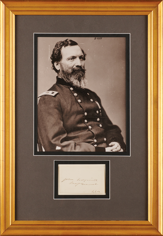 Lot 386 John Sedgwick Signature