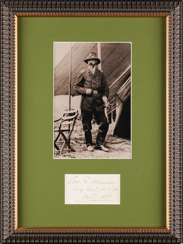 Lot 379 George G. Meade Signature